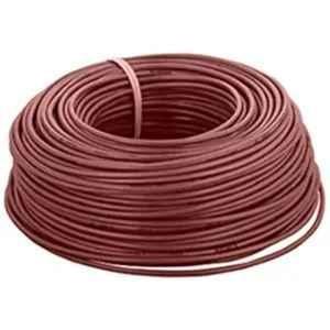 KEI 0.5 Sqmm Copper Single Core Brown PVC Unshielded Flexible Wire Cable, Length: 100 m