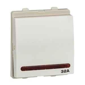 Schneider Electric Opale 32A 2 Module White DP Switch with Indicator, AAKX1232