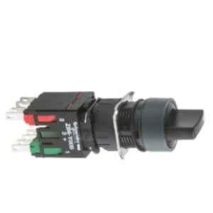 Schneider Electric Harmony XB6 250V 1NO Black 2 Position Complete Selector Switch, XB6AD221B
