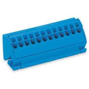 Wago 6kV 96A Blue Busbar Terminal Block for 10x3mm Busbar without Push-Button Push-in Cage Clamp, 812-104