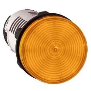 Schneider Electric Harmony XB7 22mm 230-240V Plastic Orange Round Monolithic Pilot Light, XB7EV08MP