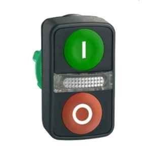 Schneider Electric Harmony XB5 22mm Illuminated Double Headed Push Button with Marking, ZB5AW7A3741