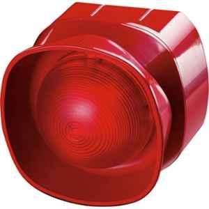 Apollo 18-28V DC Red Multi Tone Open Area Sounder Beacon with Isolator, 55000-293