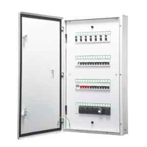 Schneider Electric Acti9 4 Tier Double Door Metal Distribution Board with 56 Modules, A9HFD456