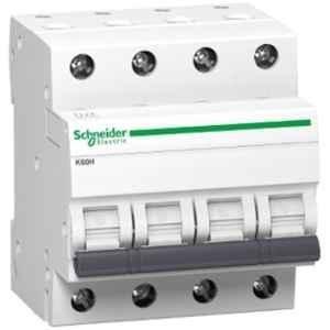 Schneider Electric Acti9 K60H 50A C-Curve Four Pole MCB, A9KF71450BQ, Breaking Capacity: 10 kA (Pack of 3)
