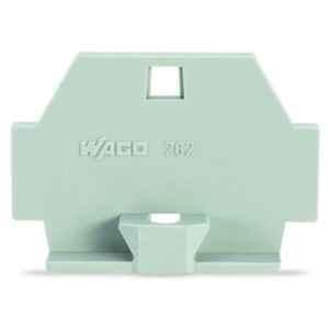 Wago 3x23mm Gray End Plate with Fixing Flange, 262-361