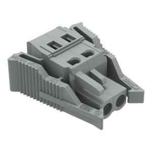 Wago 2.5 Sqmm 5mm 2 Pole Gray Lateral Locking Lever 1-Conductor Female Connector Cage Clamp, 231-102/037-000