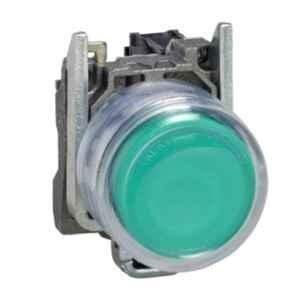 Schneider Electric Harmony XB4 22mm Green Illuminated Push Button, XB4BP383B5EX