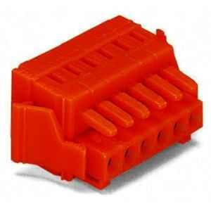 Wago 1.5 Sqmm 3.81mm 2 Pole Orange Lateral Locking Levers 1-Conductor Cage Clamp Female Connector, 734-202/037-000