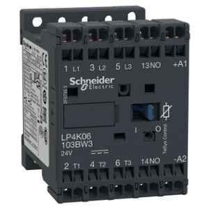 Schneider Electric TeSys 3 Poles 9A 24VDC Coil K-Contactor, LP4K09103BW3