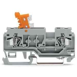 Wago 16A 2 Conductor Grey Test Terminal Block, 280-868
