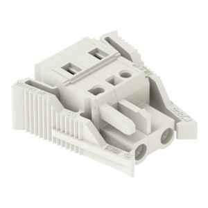 Wago 2.5 Sqmm 7.5mm 2 Pole Light Gray Lateral Locking Levers 1-Conductor Cage Clamp Female Connector, 721-202/037-000