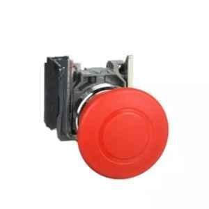 Schneider Electric 22mm 40mm Head 1NC Red Emergency Stop Push-Button, XB4BT842