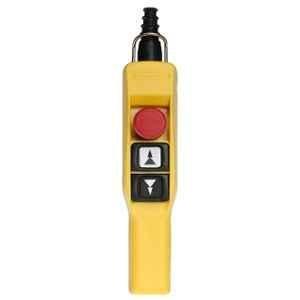 Schneider Electric XAC-A Pistol Grip Pendant Control Station with 2 Push Buttons & 1 Emergency Stop, XACA2173