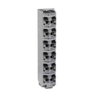 Schneider Electric Modicon TM5 12 Contacts 24VDC Grey Terminal Block, TM5ACTB12PS