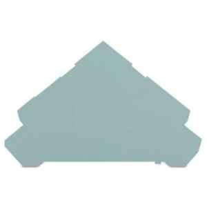 Wago 1x90mm Gray End & Intermediate Plate for Quadruple-Deck Terminal Block, 280-320