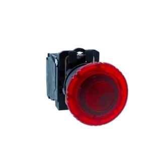 Schneider Electric Harmony XB5 22mm Red Turn to Release Type Illuminated Mushroom Head Push Button with Yellow LED, XB5AW74B2N