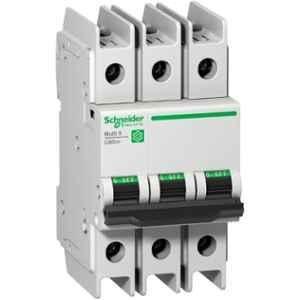 Schneider Electric Multi9 C60BP 4A C Curve Three Pole MCB, M9F42304, Breaking Capacity: 10 kA