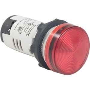 Schneider Electric Harmony XB7 22mm 120V Red LED Round Pilot Light with Smooth Lens & Direct Integral LED, XB7EV04GPN