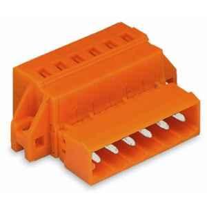 Wago 2.5 Sqmm 5.08mm 24 Pole Orange 1-Conductor Cage Clamp Clamping Collar, 231-654/019-000