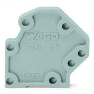 Wago 1.5x19mm Gray Snap-Fit Type End Plate, 745-3100