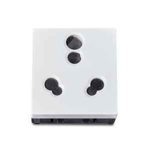 Schneider Electric Zencelo 6-16A White Socket with Shutter, IN8426/16