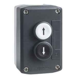 Schneider Electric Harmony XALD 10A Polycarbonate Control Station with 2 Flush Push Button, XALD222