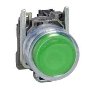 Schneider Electric Harmony XB4 22mm Green Spring Return Push Button, XB4BP31EX