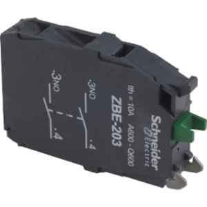 Schneider Electric Harmony ZB 2NO Double Contact Block for 22mm Head Screw Clamp Terminal, ZBE203