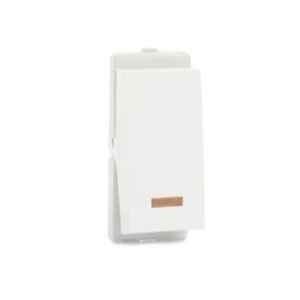 Schneider Electric Livia 16A Flush Mounted 1 Way White Switch with Indicator, P1181