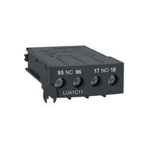 Schneider Electric TeSys LUA1 1 NO + 1 NC Auxiliary Signaling Contact Block for TeSys U Starter Controller, LUA1C11