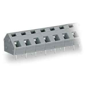 Wago 2.5 Sqmm 2P Grey Cage Clamp PCB Terminal Block, 236-502
