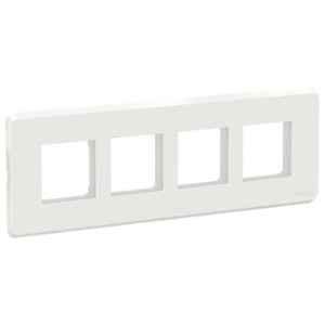 Schneider Electric Clipsal-X 8 Modules White Horizontal Cover Frame with Fixing Frame, CPXCP8ML_WE