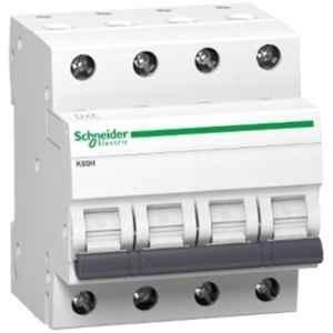 Schneider Electric Acti9 K60H 2A C-Curve Four Pole MCB, A9KF71402BQ, Breaking Capacity: 10 kA