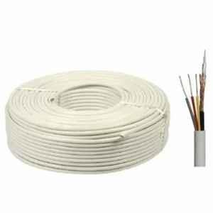 Eonsecure 90m 3 Plus 1 FR-PVC Standard Coaxial CCTV Cable, ESTS3P1L90