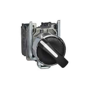 Schneider Electric Harmony XB4 1 NO + 1 NC 22mm 2 Position Stay Put Black Selector Switch, XB4BD25EX