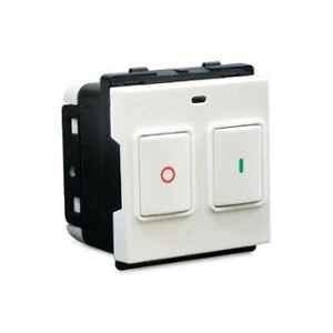 Schneider Electric Opale 25A 2 Modules Plastic White Motor Starter Switch, X1186WH