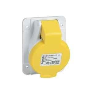Schneider Electric Mureva 16A 2 Pole + E Panel Mounted Pratika Industrial Socket, PKF16F413
