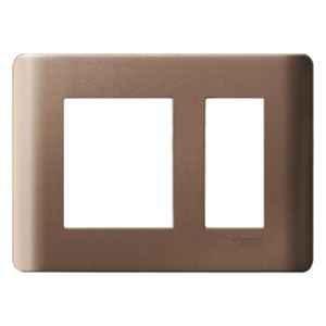 Schneider Electric Zencelo 3 Module Silver Bronze Grid & Cover Frame, IN8403C(SZ)