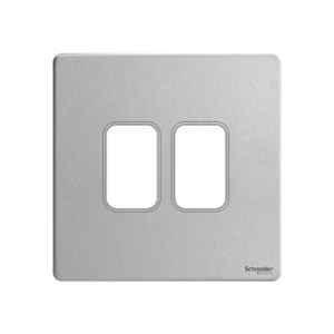 Schneider Electric ZENcelo India 2 Module Surround & Gridplate, IN8402C