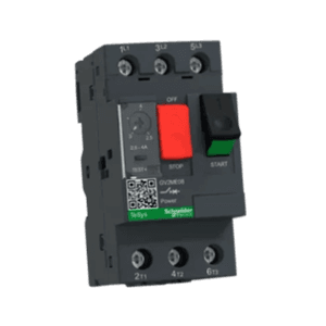 Schneider Electric TeSys Power 1A Triple Pole Thermal Magnetic Motor Circuit Breaker with Push Button Control, GV2ME05, Breaking Capacity: 100 kA