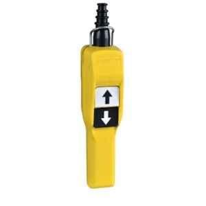Schneider Electric Harmony XAC 1NO+1NC Polypropylene Yellow 2 Push Button Pendant Control Station, XACA205