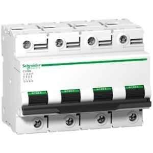 Schneider Electric Acti9 C120N 80A C-Curve Four Pole MCB, A9N18372, Breaking Capacity: 10 kA