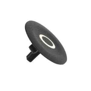 Schneider Electric Black Flush White O Marked Cap for Circular Push Button, ZBA232