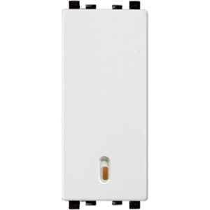 Schneider Electric Zencelo 16-20A 1 Way White Full Flat Switch with Indicator, IN8401/16