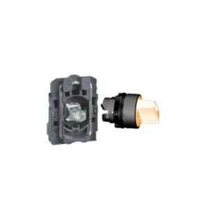 Schneider Electric Harmony XB5 230V 1 NO White 2 Position Stay Put Illuminated Selector Switch, XB5AK121M1N