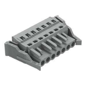 Wago 2.5 Sqmm 5mm 7 Pole Gray Lateral Locking Lever Lever 1-Conductor Female Connector Cage Clamp, 231-107/037-000