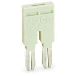 Wago 18A Jumper 2 Way Light Gray Insulated Jumper, 870-402