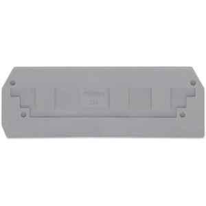 Wago 2.5x92.8mm Gray End & Intermediate Plate, 282-308