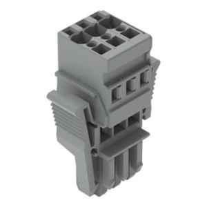 Wago 4 Sqmm 3P Grey Cage Clamp 1-Conductor Female Connector, 769-103/021-000